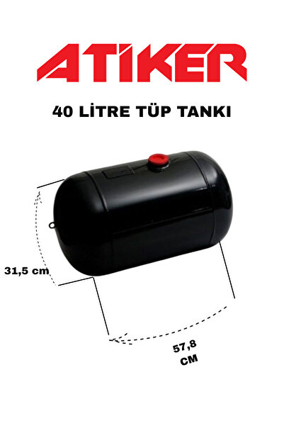 ATİKER SİLİNDİR LPG TANK 40 LT 315D 30 DERECE