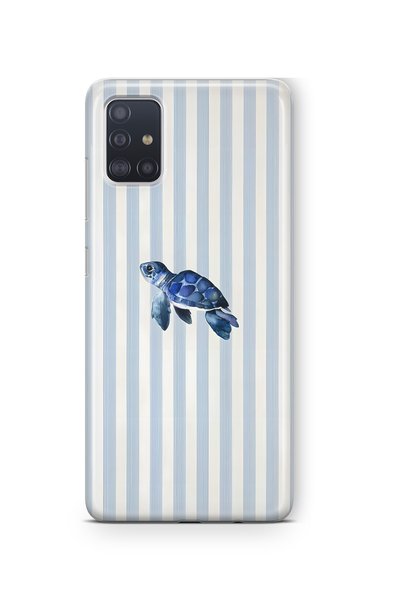 FLAMENKO Samsung Galaxy M51 Uyumlu Deniz Kaplumbağası Desenli Şeffaf Telefon ...