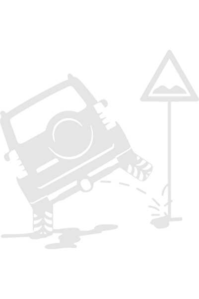 Oracal Car sticker "I don't care if there are potholes, I have a 4x4", 20x20cm, white