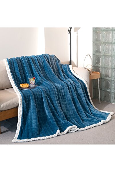 CHIRASO Cocolino Blanket 200x230cm, Soft and Fluffy, Furry Edge, Double Bed