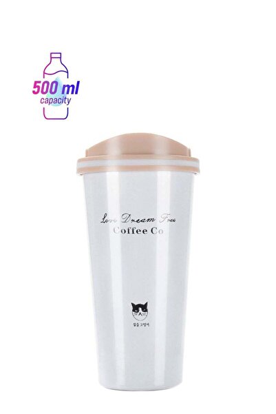 Generic Jipush Stainless Steel Double Wall Thermal Cup White 500ml