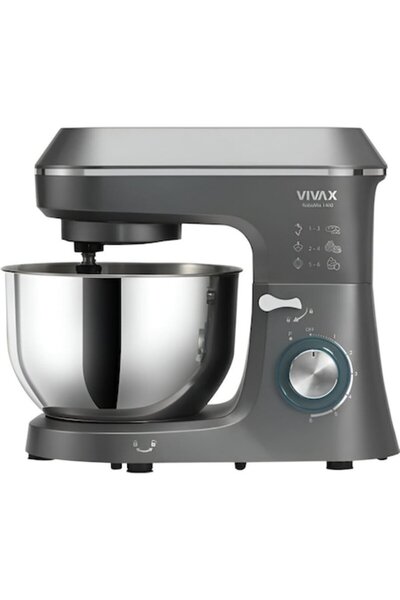 VIVAX Robot de bucătărie RM-61400SX, 1400W, 6L, 6 viteze, Pulse, 3 accesorii,...