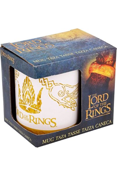 Generic Lord Of The Rings Printed Mug White/Gold 330ml