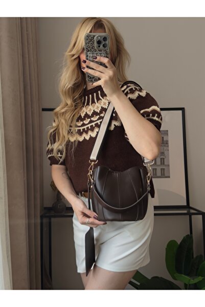 mèche atelier since 2024 Katy Жіноча сумочка з гаманцем і ременем через плече Гіркий кави