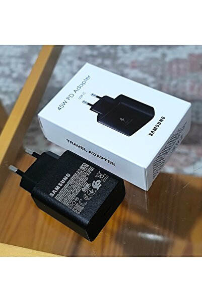Kotenart Samsung EP-TA845 Type-C 45W Hızlı Şarj Cihazı Adaptör Başlığı Siyah
