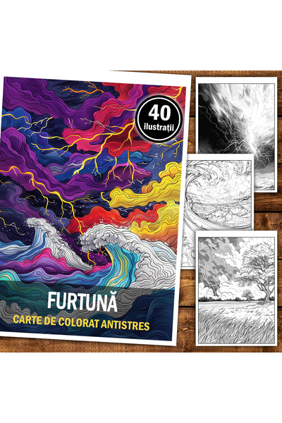 Legendary Gifts Книга за рисуване, 40 илюстрации Буря