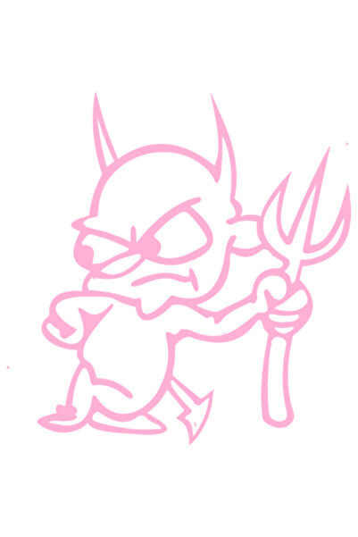 Oracal Sticker auto ''Devil'', 18cm, roz