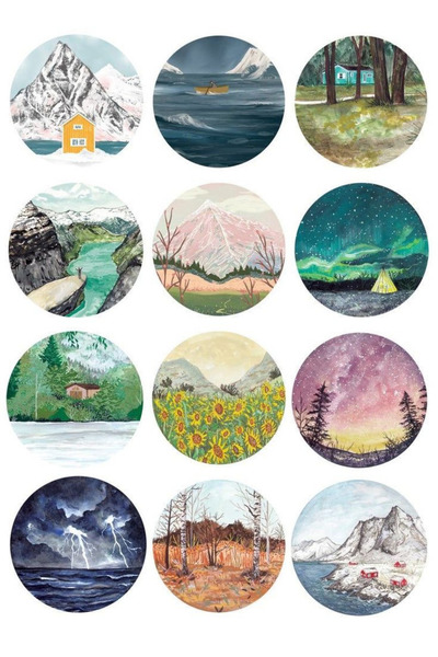 ANSHA CRAFTS "KADRAJ" Bullet Journal - Ajanda - Planner - Defter- Laptop- Tab...