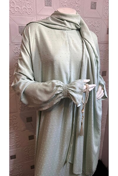 STAYILK DRESSES شرشف صلاة مشجر مع طرحة متصلة واسع ومريح