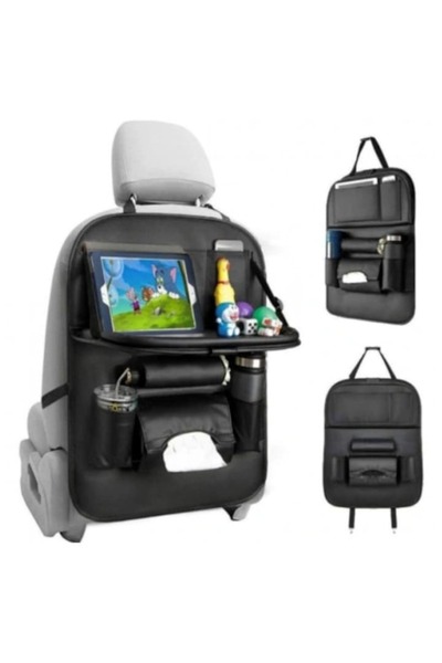 WTO Organizator auto multifunctional, pentru spatar scaun, Multifunctional, Piele ecologica, 62 x 42cm,