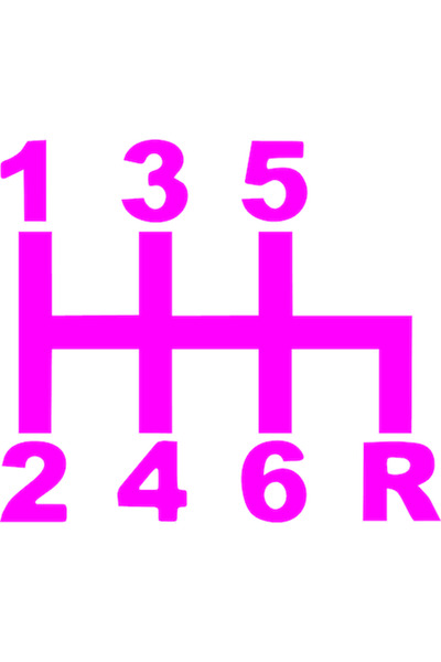 Oracal Sticker auto ''Schimbator viteze'', 20x17 cm, roz