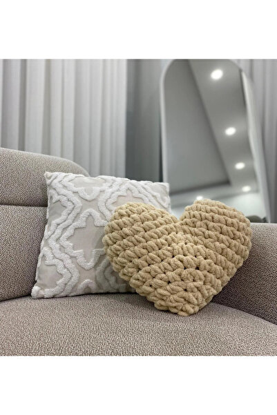 AidaAstrid Pernă cu model de inimă pentru ocazii speciale - Pernă decorativă romantică în formă de inimă