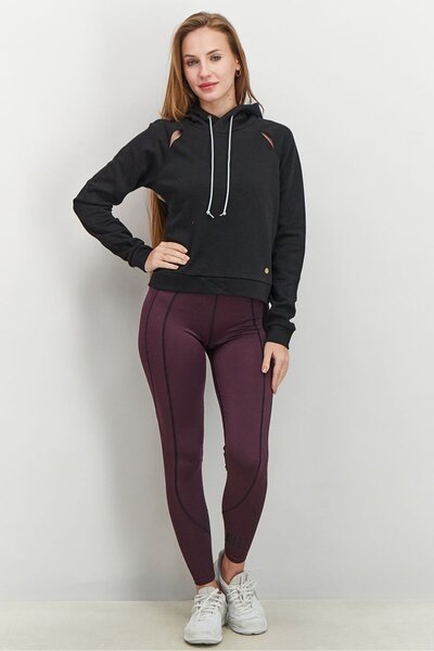 Asics Women Sports Fit Piped Dream Hoody Fitness And Training Sweatshirt, Black