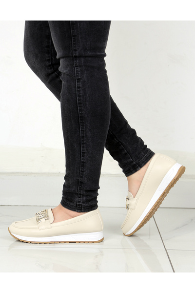 ASL SHOES STORE Women's Casual Ballerina Shoes with Buckle, Suitable for Daily Use with Orthopedic Soles