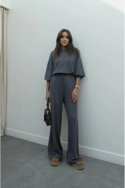 BARLİZ Set de damă model casual cu mâneci lungi, bluză și pantaloni