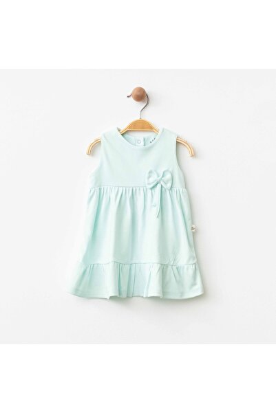 Pasillo Girl's Cotton Dress Gift Baby Girl Bow Dress Purple/Natural/Water Gre...
