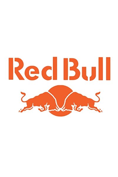 Oracal Decorative car sticker, waterproof and UV resistant, Red Bull type, 20cm, orange