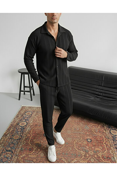viperkombin Gömlek ve Pantolon Takım 2li Ottoman Tok Kumaşlı Premium