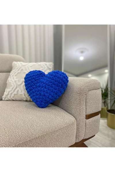 AidaAstrid Pernă cu model de inimă pentru ocazii speciale - Pernă decorativă romantică în formă de inimă