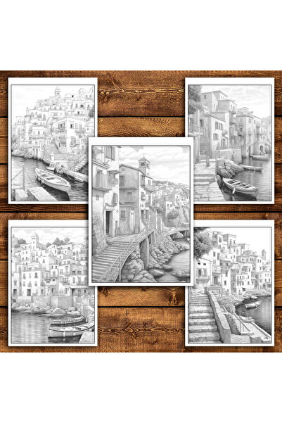 Legendary Gifts Painting book, 50 illustrations Italian Cities