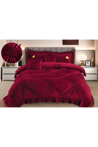 CHIRASO CHIRASO Bedding, Plush Velvet, Classic Sheet 220x240cm, Duvet Cover 200x230+12cm, 4 Pillowcases