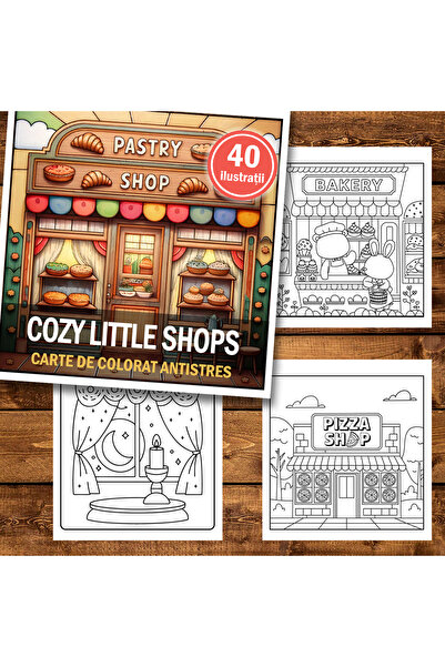 Legendary Gifts Книга за рисуване, 40 илюстрации Cozy Little Hygge Shops