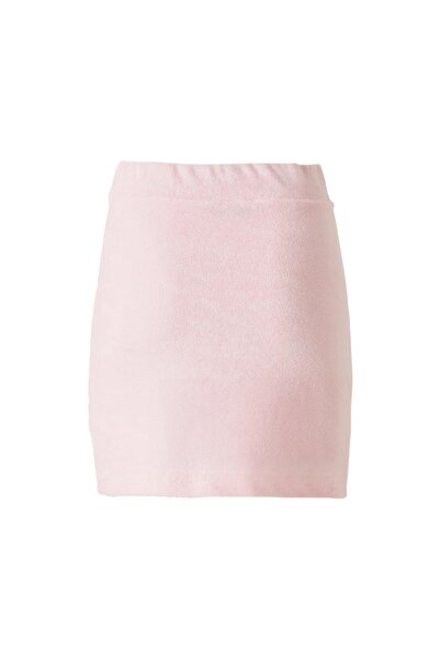 FACETTE Towel Fabric Skirt Pink