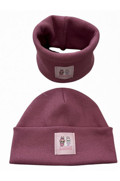 Mustran 95% бавовна, ручної роботи, для дітей віком 4-12 років, набір з 2 шапок і шарфів | Подвійний шар, 4 шари, захист вух, сувенір