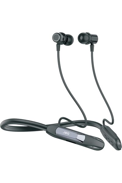 JBQ سماعات أذن لاسلكية حول الرقبة - وقت تشغيل 30 ساعة، 250 مللي أمبير، بلوتوث...