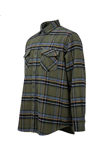 tambattal Plus Size Winter Lumberjack Shirt Double Pocket Plaid