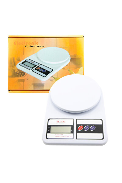 SmartElectro Cântar de bucătărie digital, precizie 1g, capacitate 7kg, afișaj LCD, baterii incluse, alb