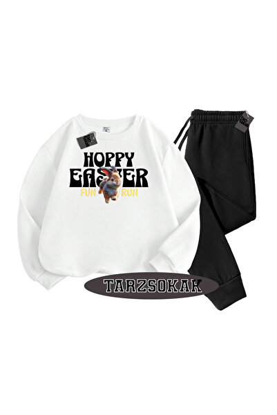 Tarzsokak Λευκό Σετ Ποδηλάτου Hoppy με Λεπτομέρειες, Διπλό ΣΕΤ