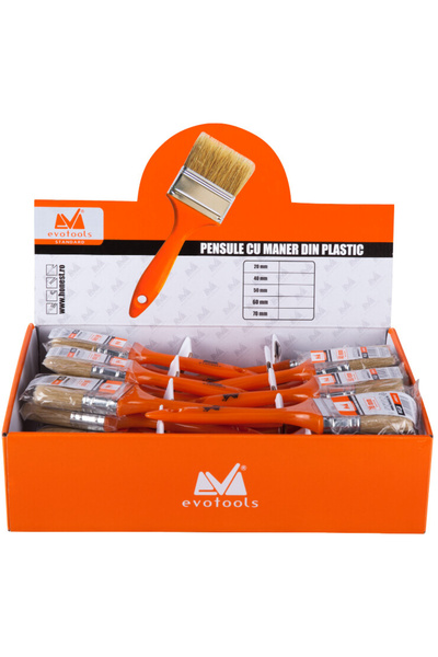 Evotools Orange Plastic Handle Brush Box 35 Pcs