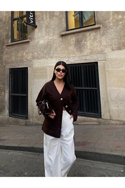 NEW STATION Cardigan REMODA din bumbac cu trei fire