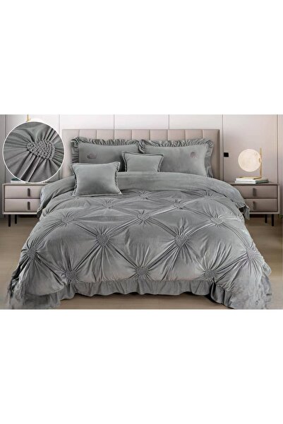 CHIRASO CHIRASO Bedding, Plush Velvet, Classic Sheet 220x240cm, Duvet Cover 200x230+12cm, 4 Pillowcases