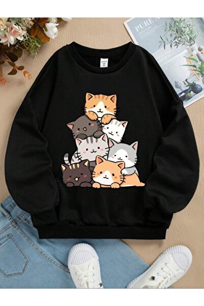 No Plan Φούτερ με λαιμόκοψη με στάμπα για κορίτσια/αγόρια