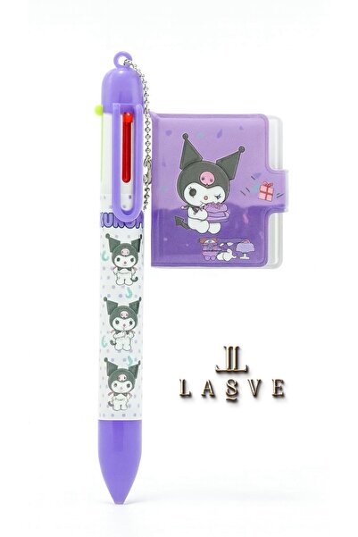 kuromi دفتر ملاحظات للموسم الجديد مع 6 أقلام حبر جاف ملونة مرخصة