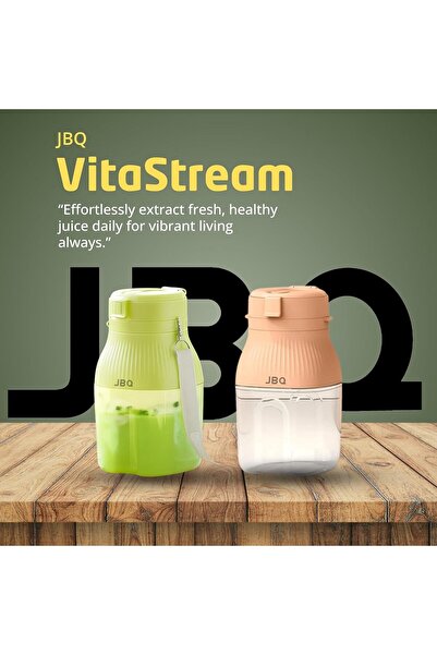 JBQ خلاط عصير كهربائي محمول بسعة 1200 مل - قابل لإعادة الشحن عبر USB، خالٍ من...