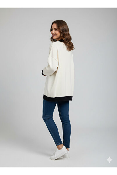 CELT Women's Buttoned Soft Knit Cardigan - White