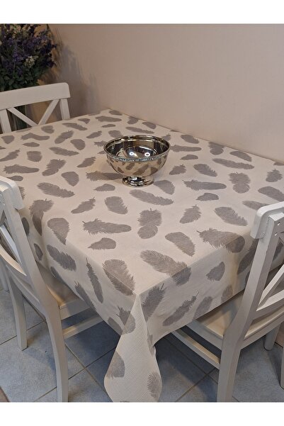 Başak Ev Tekstili Imported Erasable Pvc Tablecloth – Non-Slip Base, Fabric-Look Pvc Table Cover
