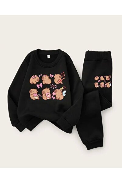 No Plan МОМИЧЕТА/МОМЧЕТА СЛАДКИ МАЛКИ КАПИБАРИ ПРИНТИРАН ТРЕНИРОВЪЧЕН КОМПЛЕКТ