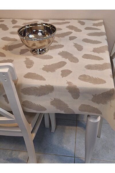 Başak Ev Tekstili Imported Erasable Pvc Tablecloth – Non-Slip Base, Fabric-Look Pvc Table Cover