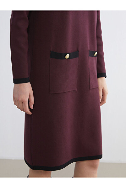 LC Waikiki Bisiklet Yaka Triko Elbise