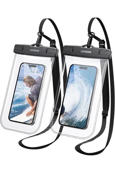 Ugre جراب هاتف UGREEN مقاوم للماء، حقيبة جافة IPX8 30M للهاتف، يناسب حتى 7.2 ...