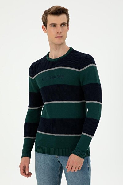 U.S. Polo Assn. Men's Dark Green Sweater Tekspor195518.1