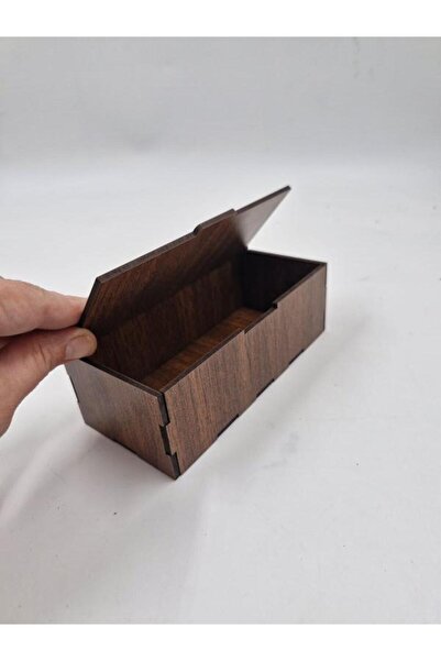 Genel Markalar Ahşap Dekoratif Kutu 15 Cm X 7 Cm X 5 Cm