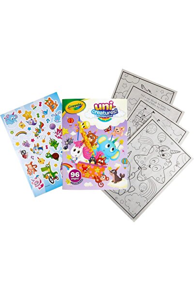 Crayola Uni-Creatures Coloring Book, 96 pages, unicorn style, for ages 3-6