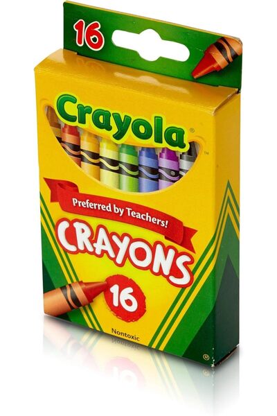 Crayola Classic Crayons, Pack of 16 (Model 52-3016)
