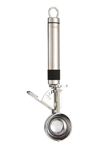 007 مغرفة آيس كريم من الفولاذ المقاوم للصدأ من بريستيج، مجموعة إيكو، فضية، 50 مم