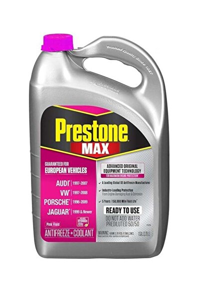PRESTONE سائل تبريد السيارات المضاد للتجمد MAX Euro Pink 50/50، سعة 1 جالون (...